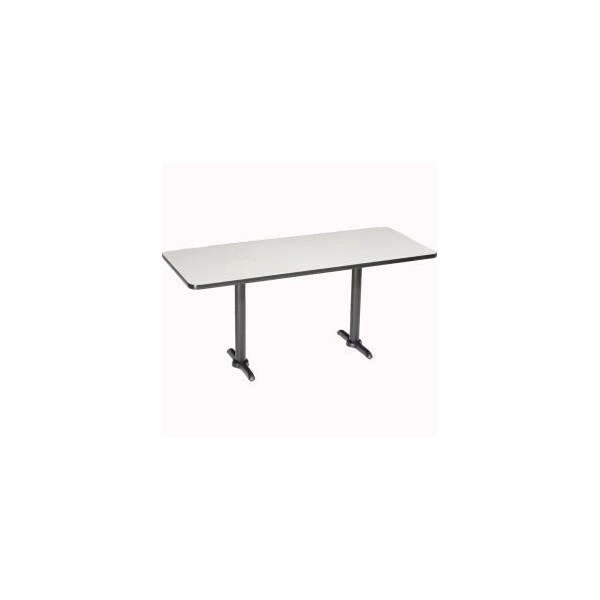 National Public Seating Interion Counter Height Breakroom Table, 72"L x 36"W x 36"H, Gray 695847GY - main